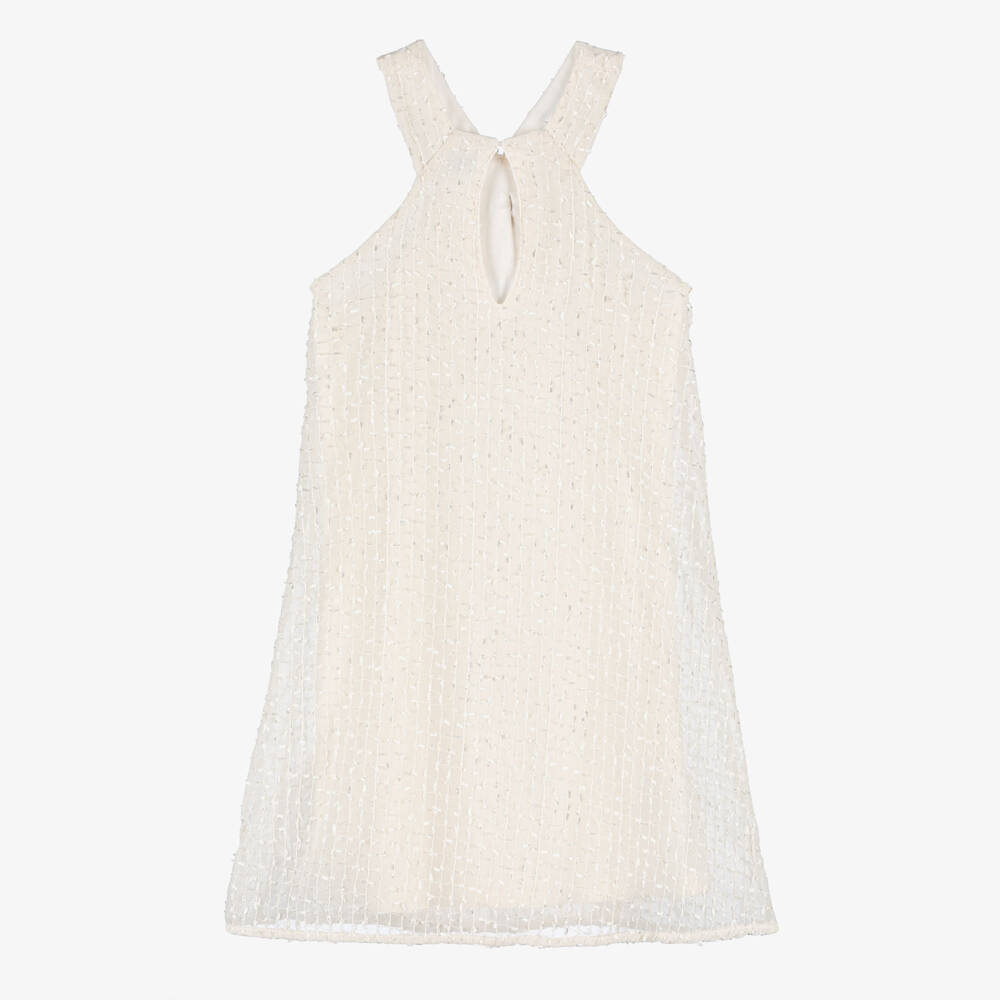 Mayoral-Ivory Halter Dress | Childrensalon Outlet
