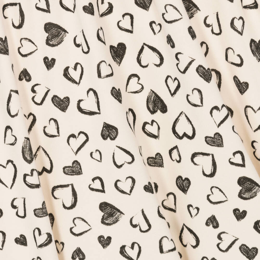 Mayoral-Ivory Heart Sweatshirt Dress | Childrensalon Outlet