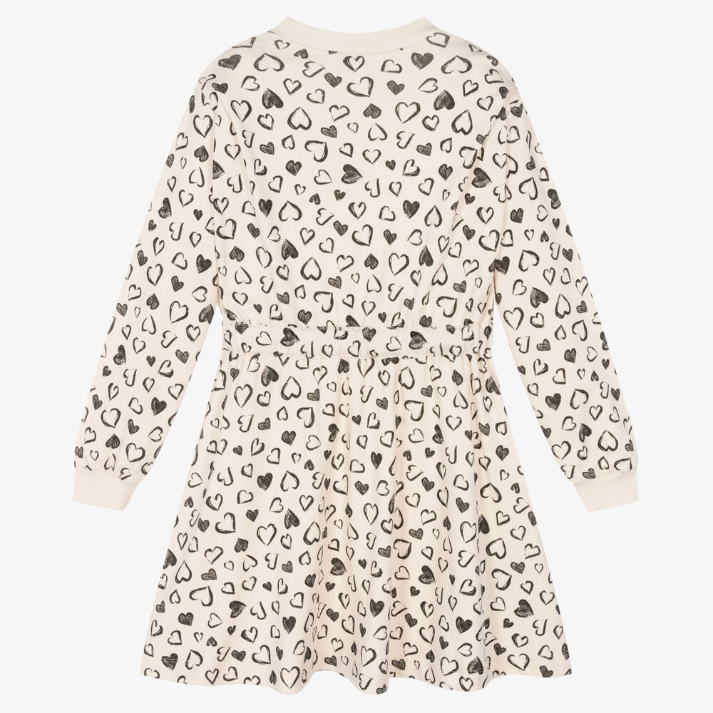 Mayoral-Ivory Heart Sweatshirt Dress | Childrensalon Outlet