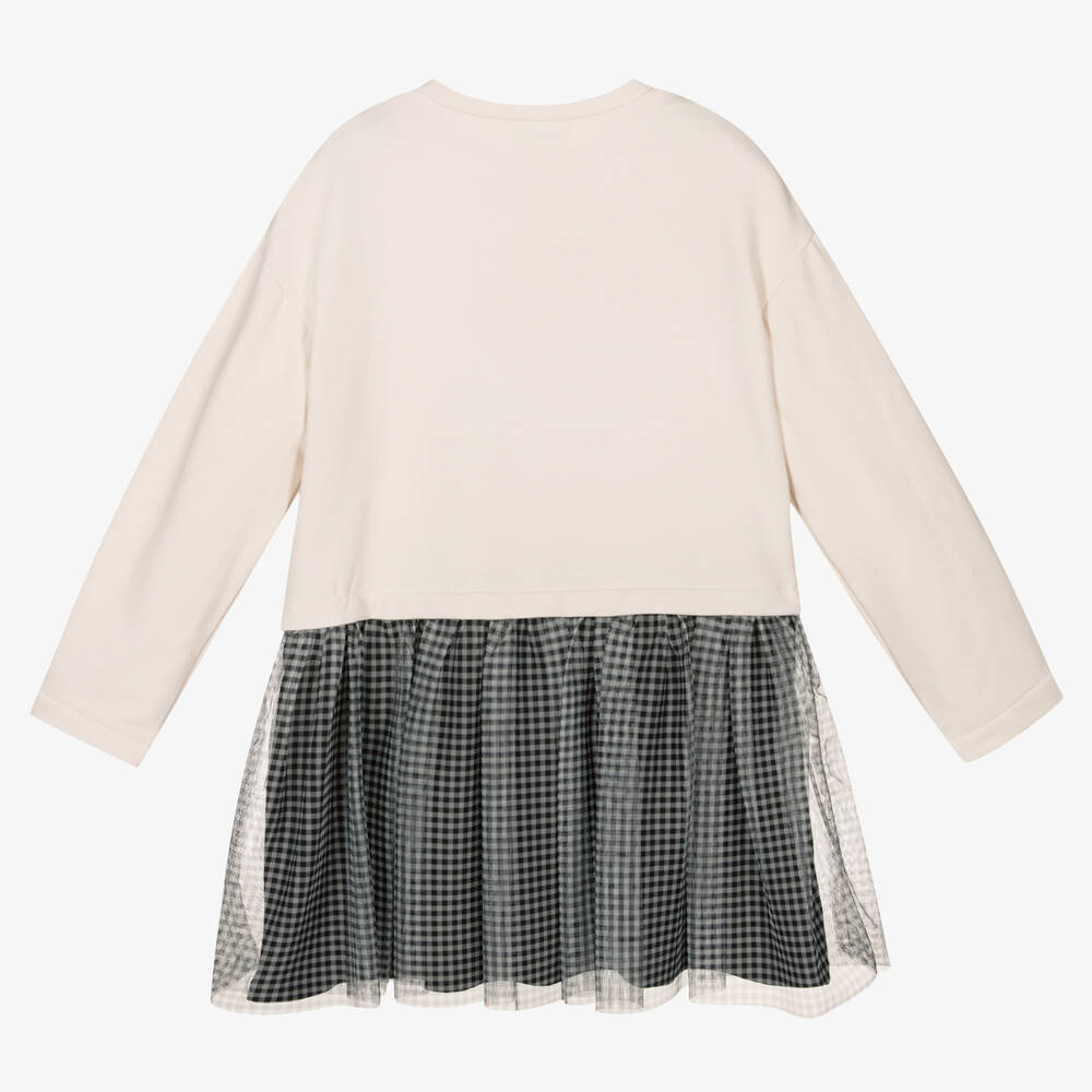 مايورال-فستان تول وقطن جيرسي لون عاجي | Childrensalon Outlet