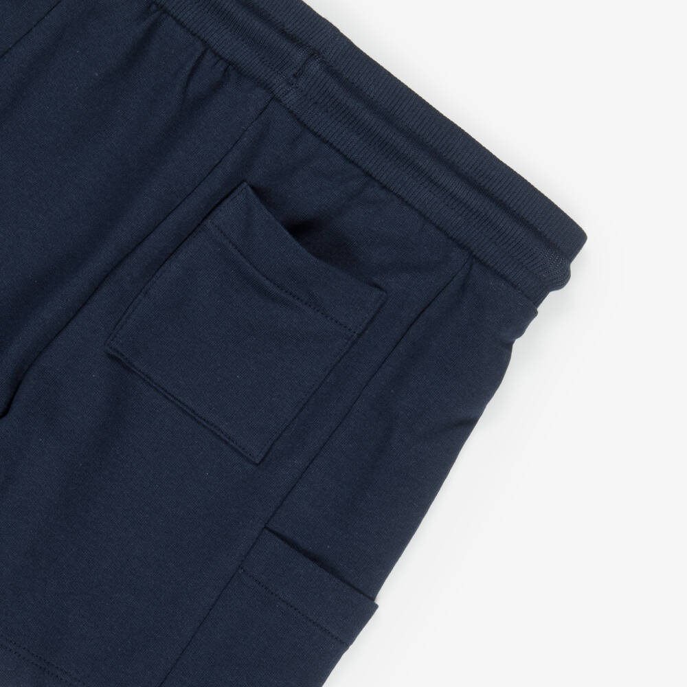 Mayoral-Ivory & Navy 3pc Shorts Set | Childrensalon Outlet