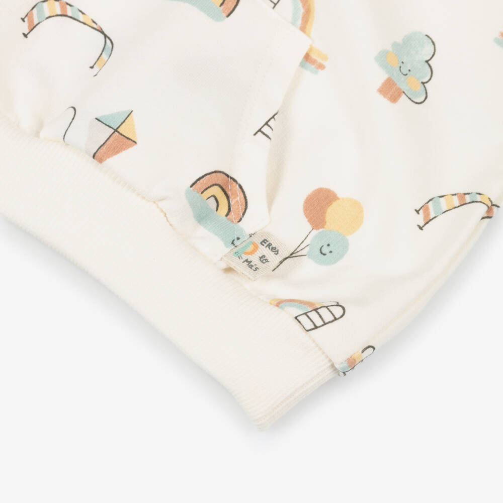 Mayoral Newborn-Ivory Print Sweatshirt | Childrensalon Outlet