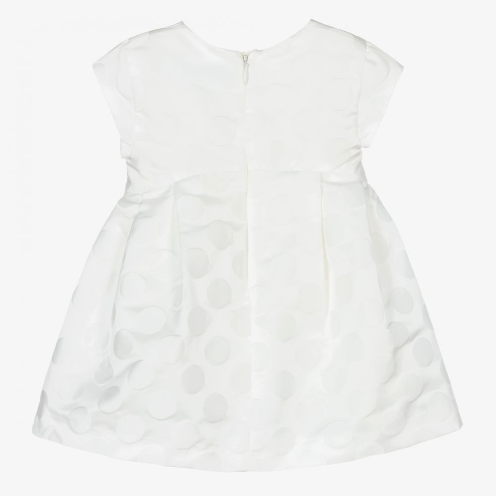 Mayoral-فستان ساتان لون عاجي باهت | Childrensalon Outlet