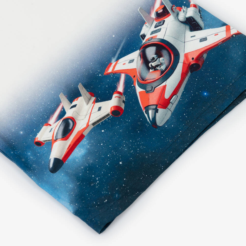Mayoral- Ivory Space Print T-shirt | Childrensalon Outlet