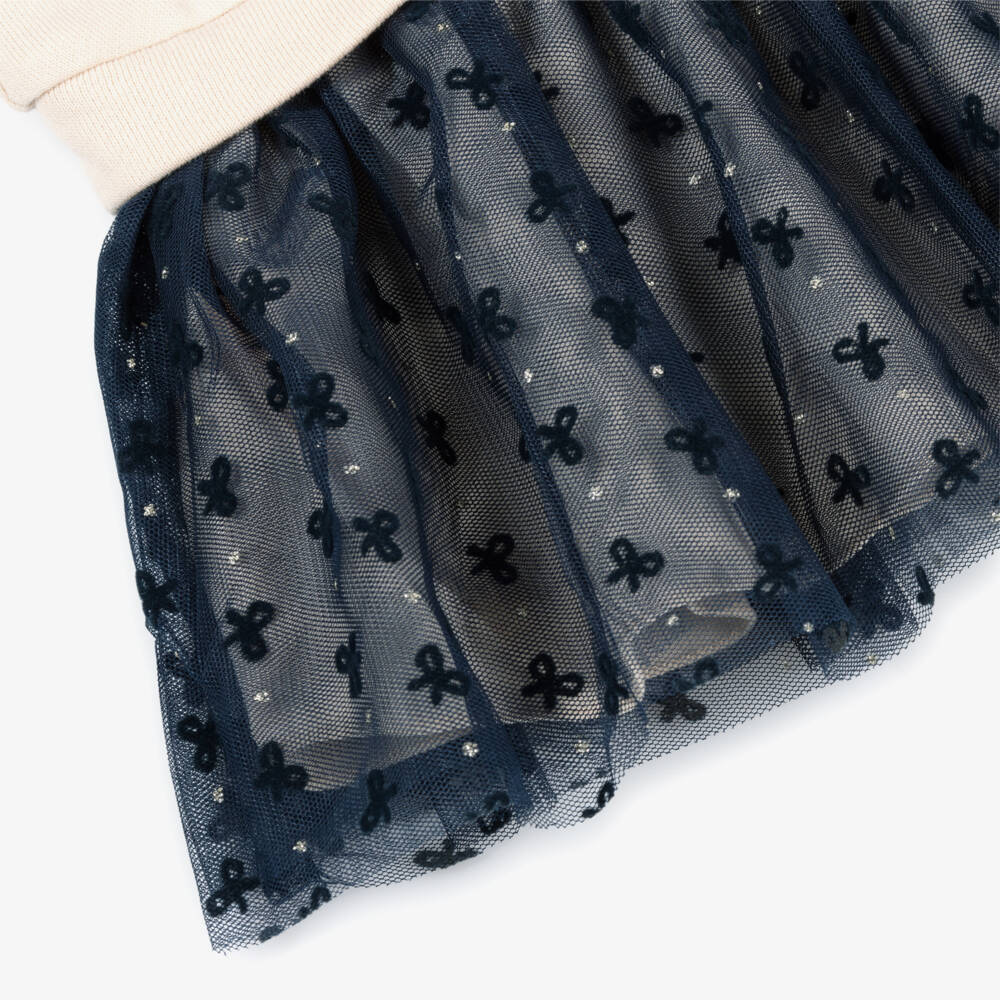 Mayoral-Ivory Star Dress | Childrensalon Outlet