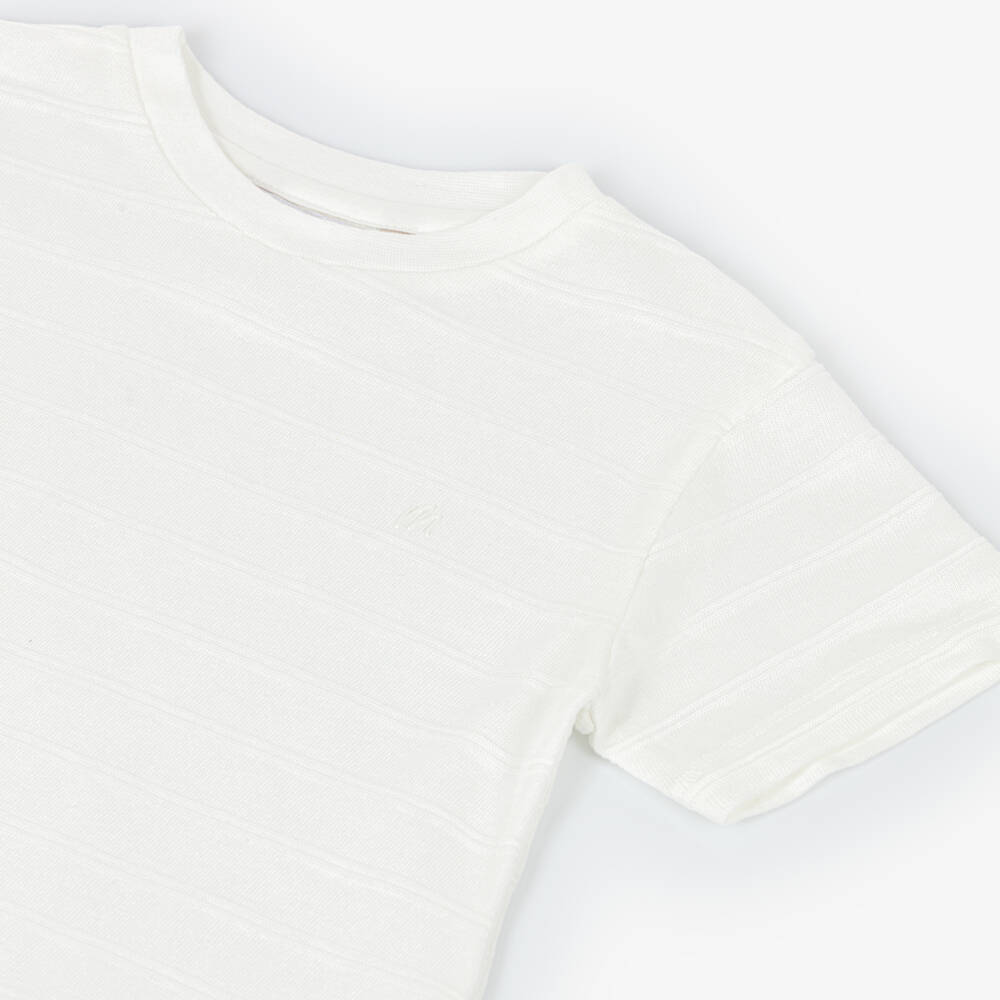 Mayoral-Ivory T-shirt | Childrensalon Outlet