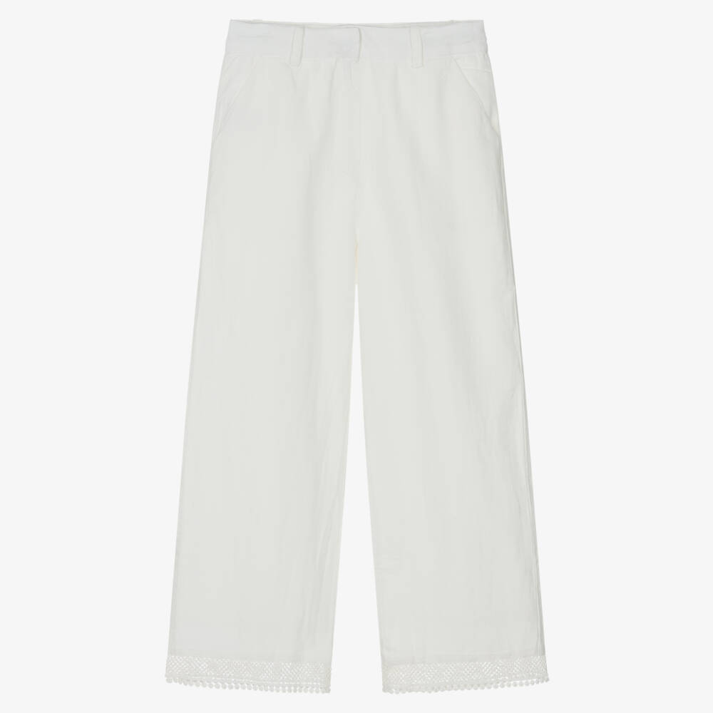 Mayoral-Ivory Trousers | Childrensalon Outlet