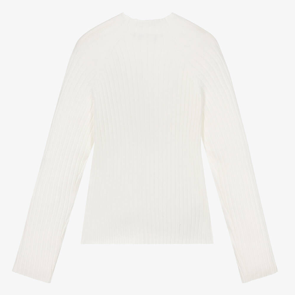 Mayoral-Ivory Turtle Neck Sweater | Childrensalon Outlet