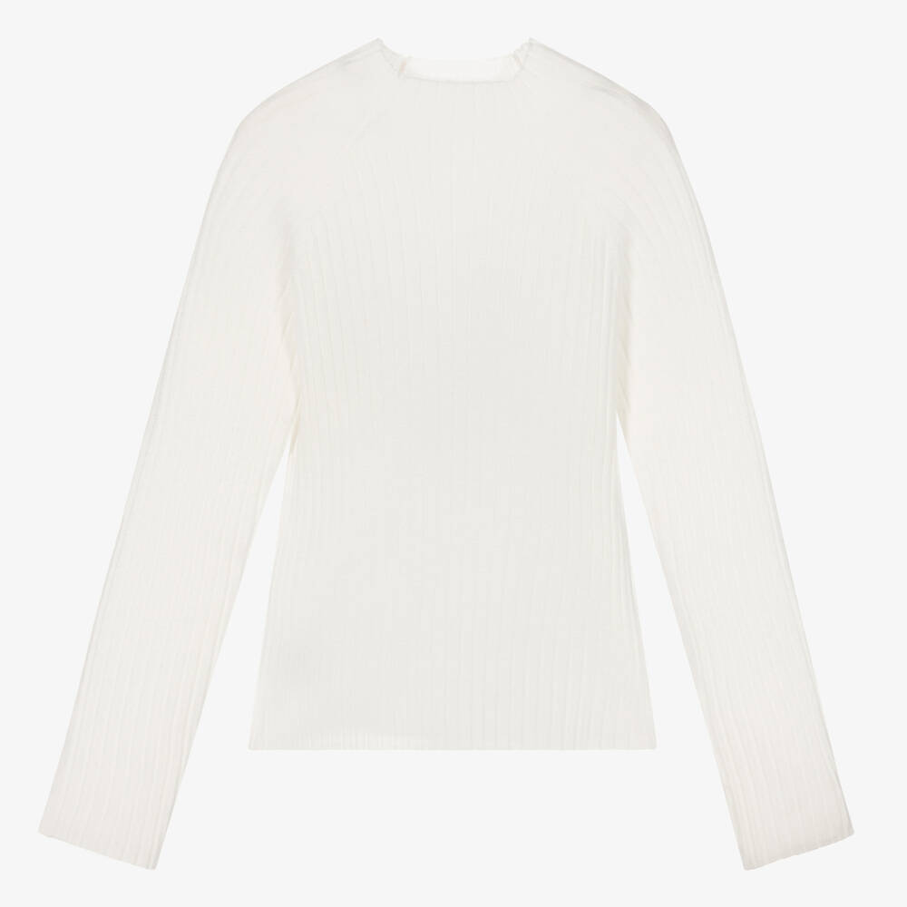 Mayoral-Ivory Turtle Neck Sweater | Childrensalon Outlet