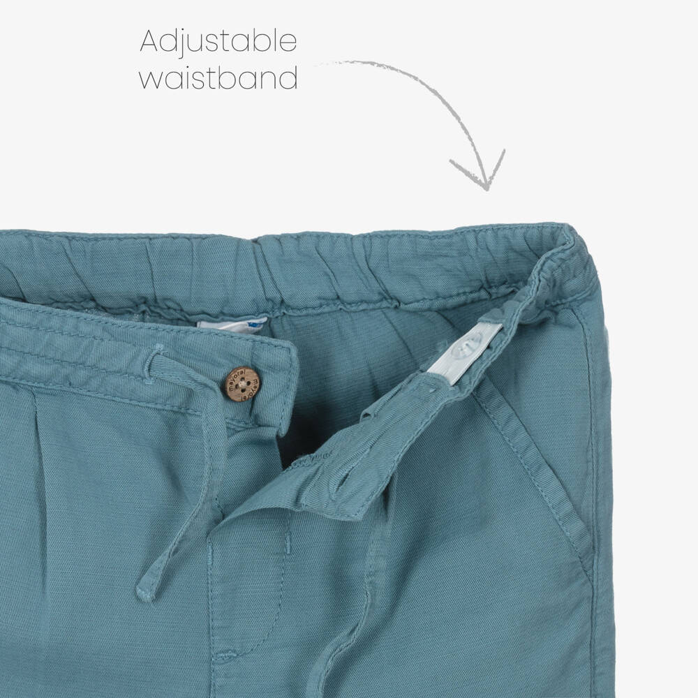 Mayoral-Jade drawstring linen short | Childrensalon Outlet