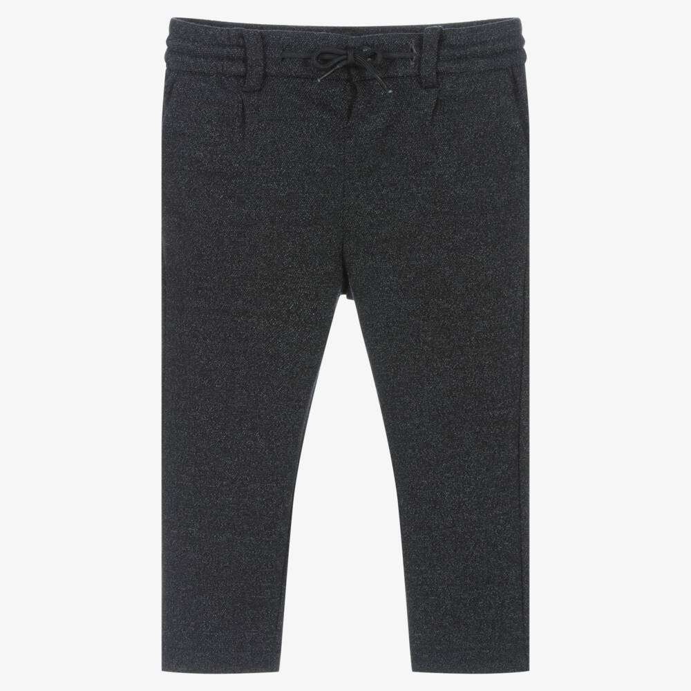 Mayoral-Junior Boys Navy Jersey Trousers | Childrensalon Outlet