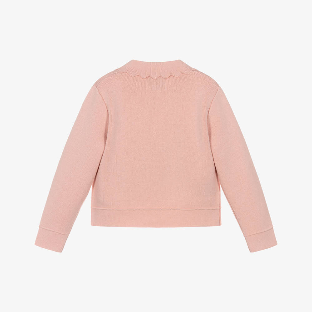 Mayoral-Knitted Jacket - Pink | Childrensalon Outlet