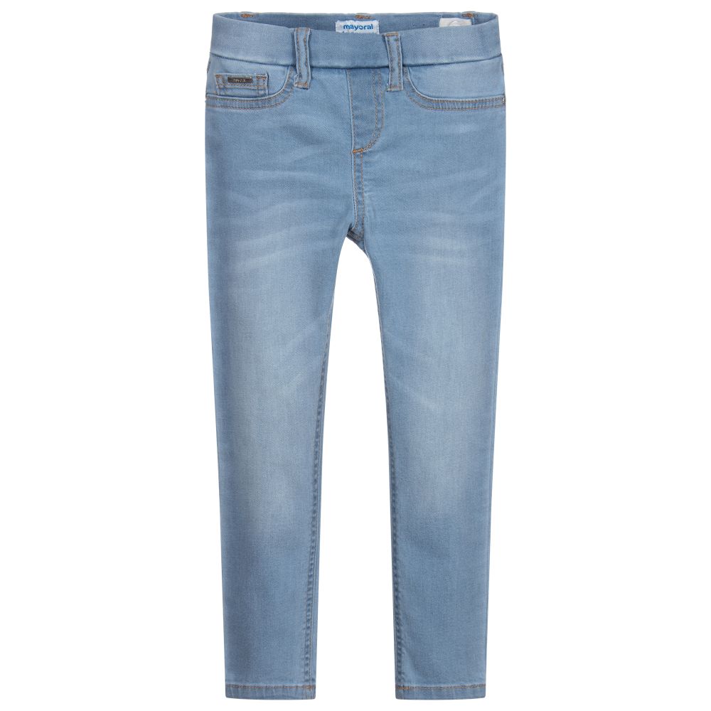 Mayoral - Light Blue Denim Jeggings | Childrensalon