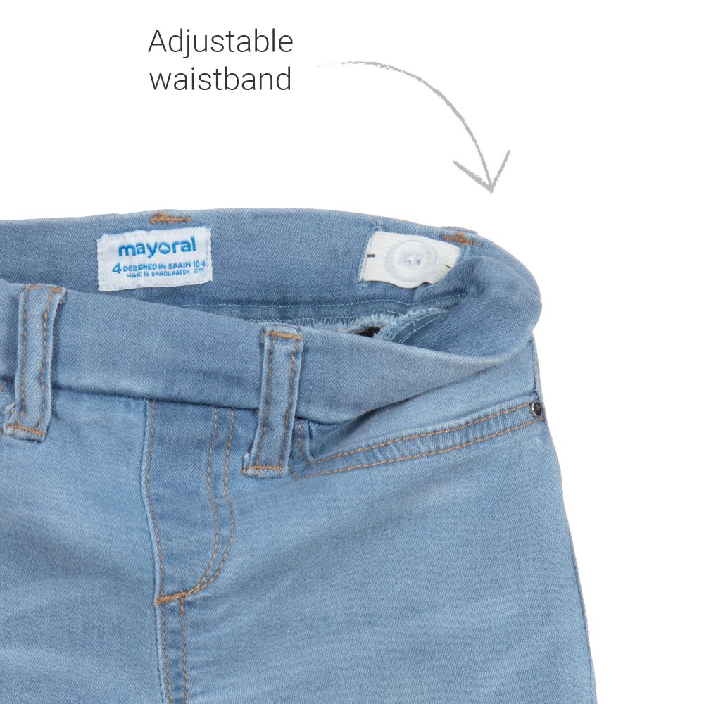 Mayoral Light Blue Denim Jeggings Childrensalon Outlet