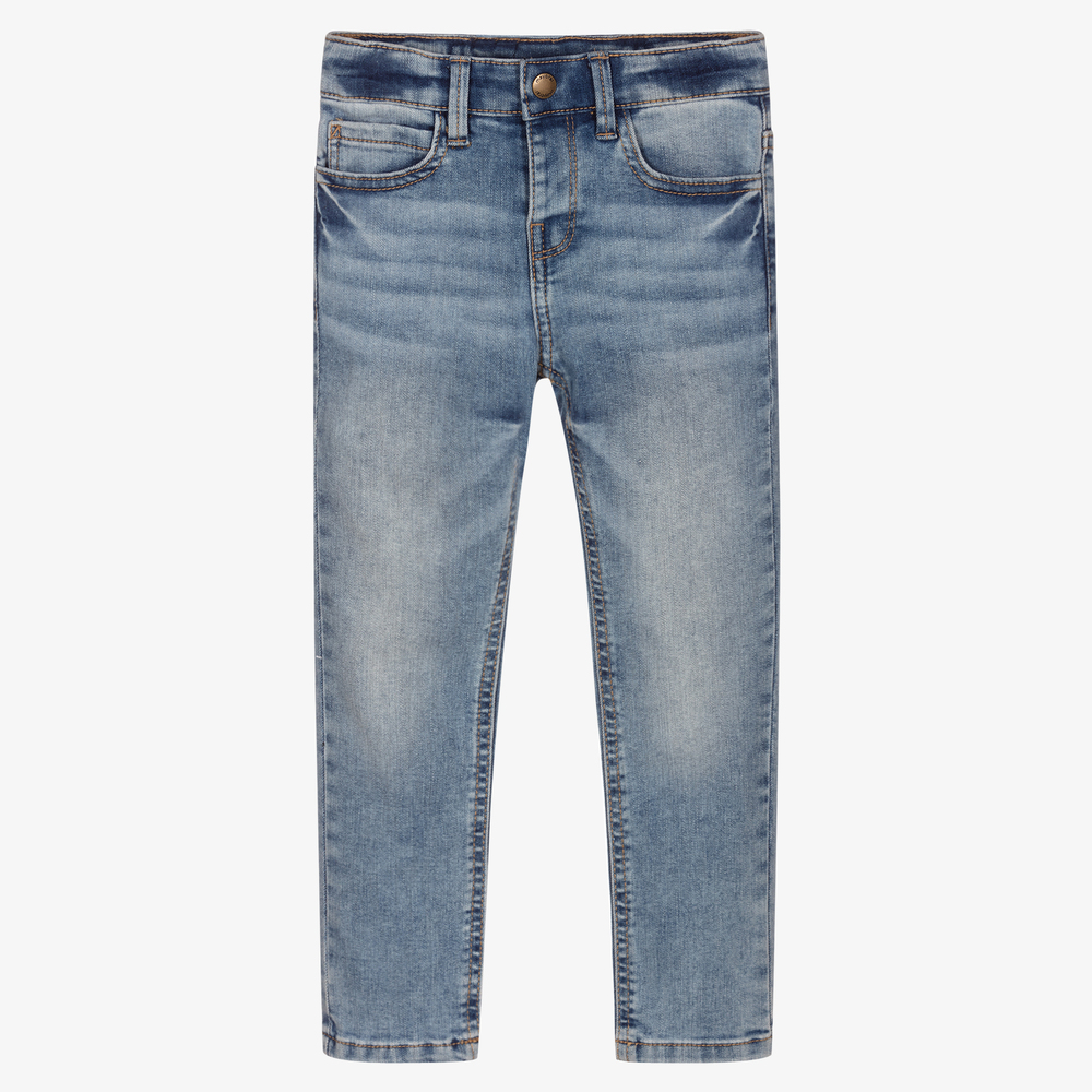 Mayoral - Синие узкие джинсы-варенки | Childrensalon