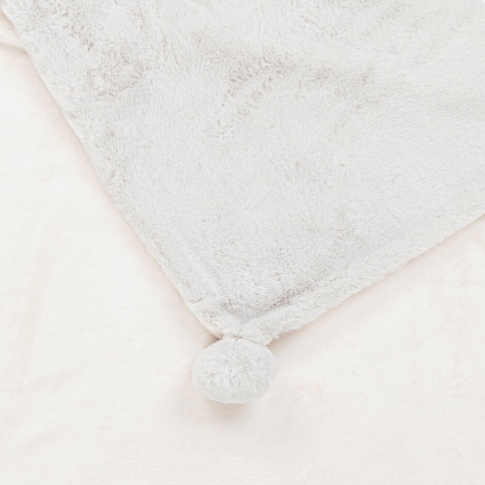 Mayoral-Light Grey Faux Fur Blanket (98cm) | Childrensalon Outlet