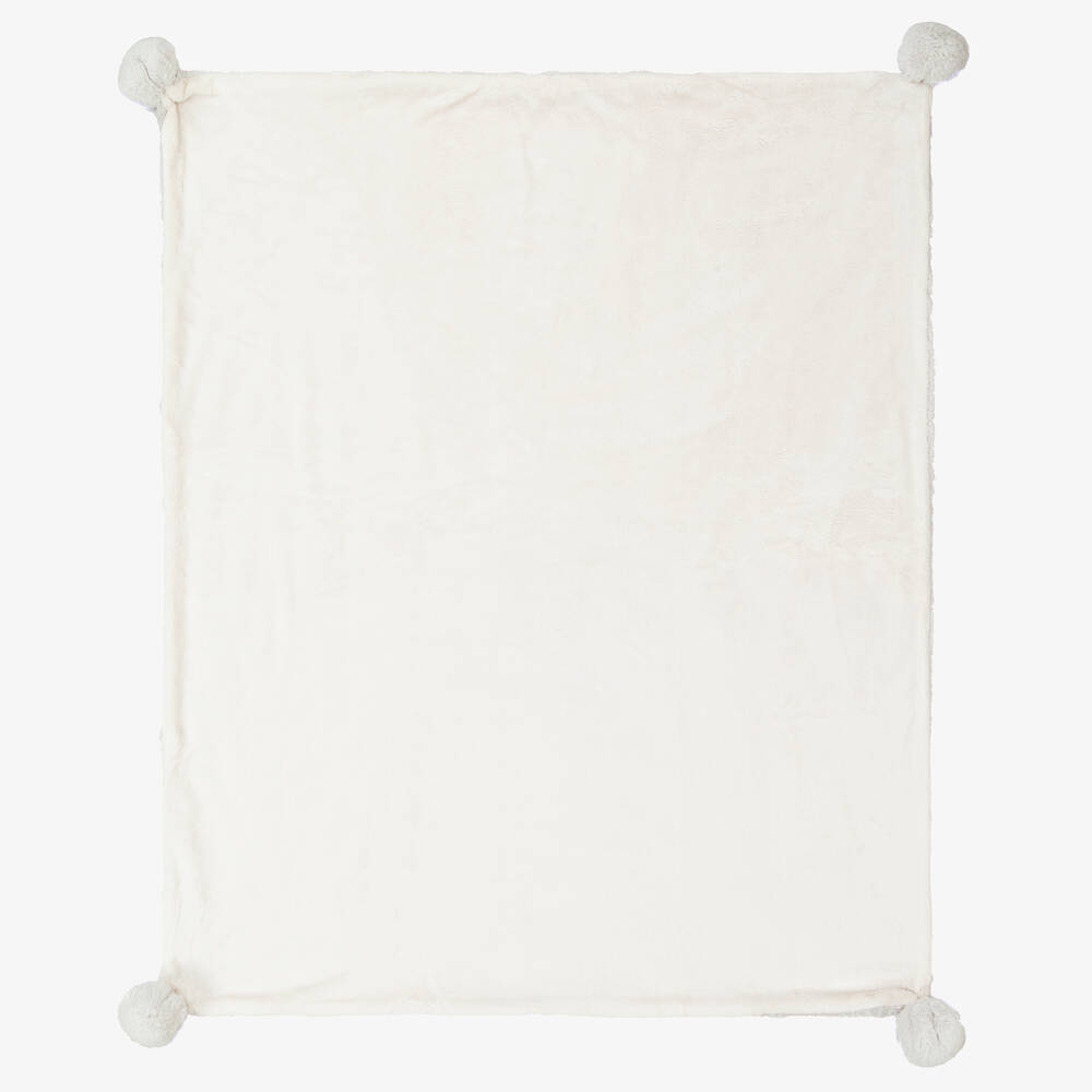 Mayoral-Light Grey Faux Fur Blanket (98cm) | Childrensalon Outlet