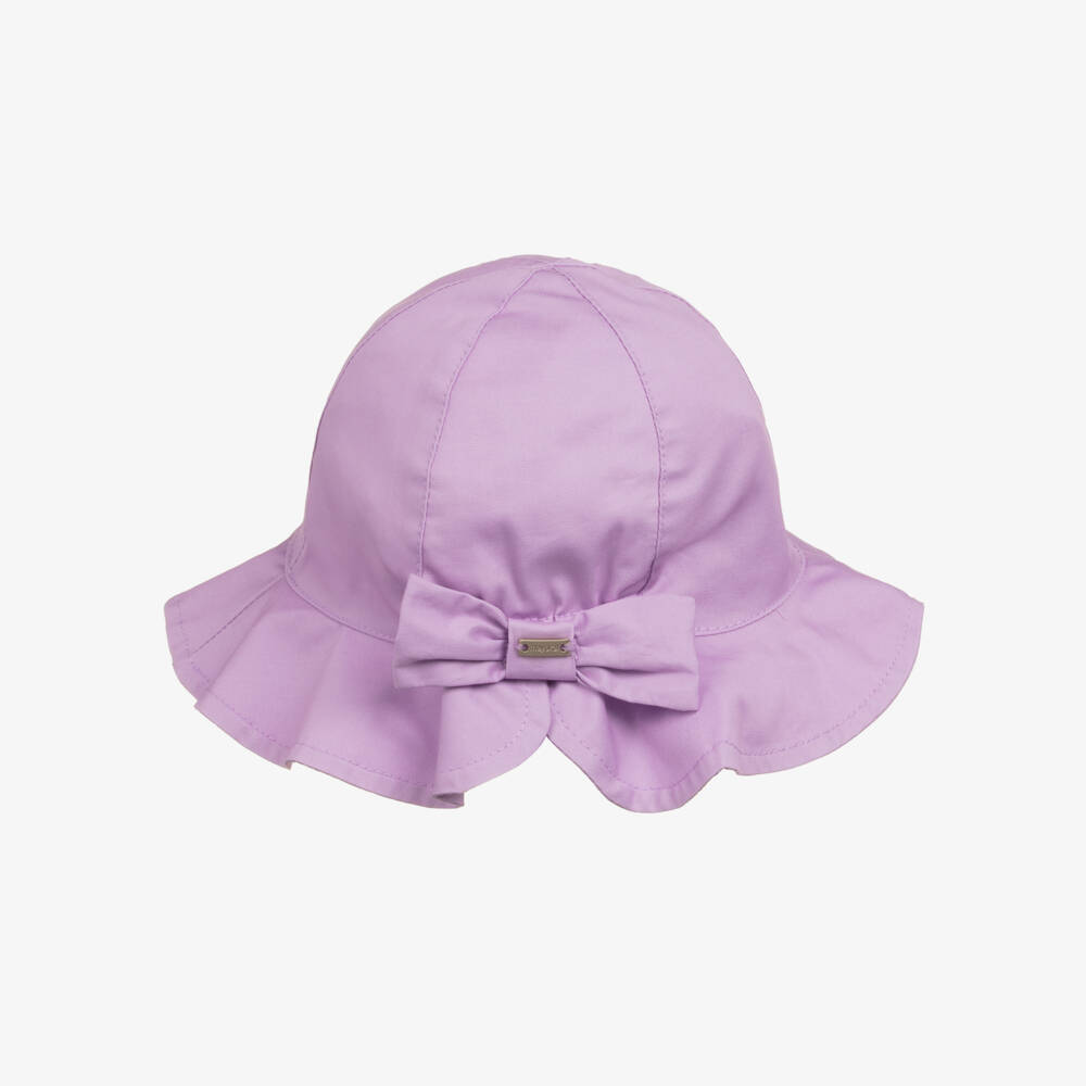Mayoral-Lilac Bow Sun Hat | Childrensalon Outlet