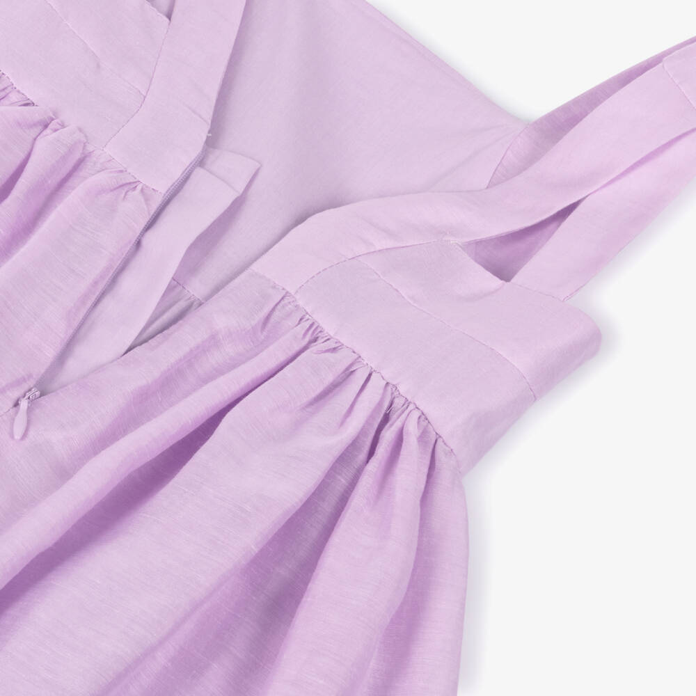 Mayoral-Lilac Flower Detail Dress | Childrensalon Outlet