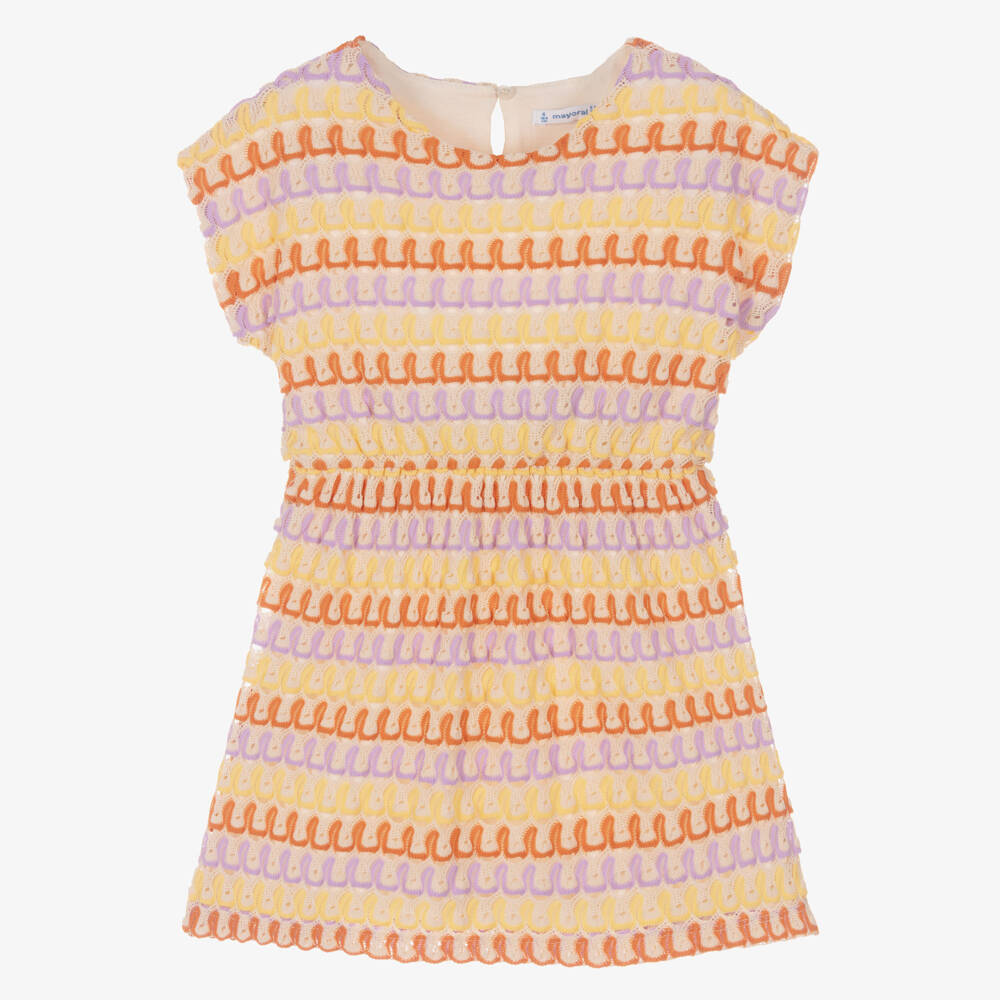 Mayoral-Lilac Pattern Dress | Childrensalon Outlet