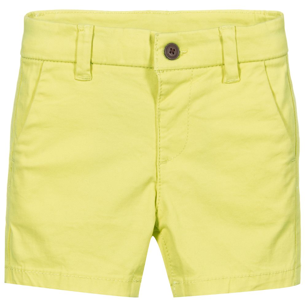 Mayoral - Lime Green Cotton Shorts | Childrensalon