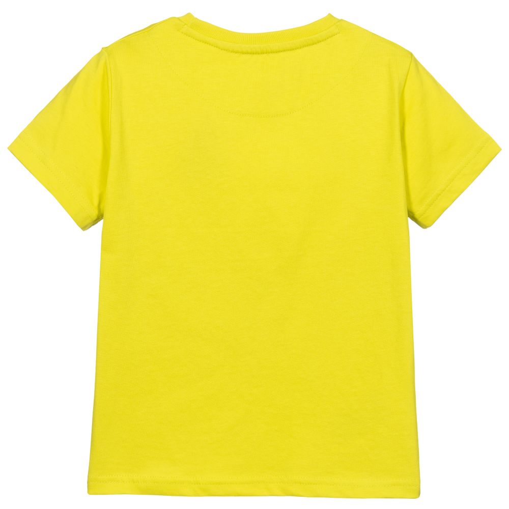 Mayoral-تيشيرت قطن لون أخضر ليموني للأولاد | Childrensalon Outlet
