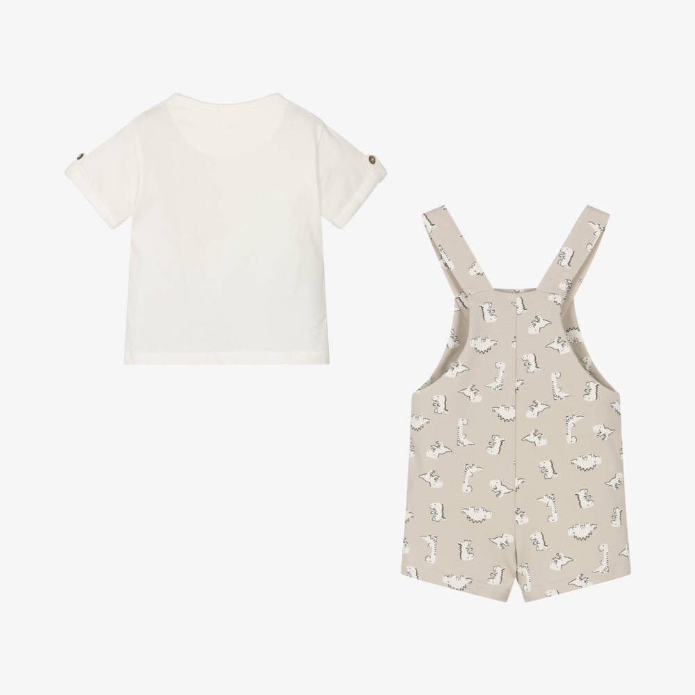 Mayoral-Бежевый комплект Дино для маленьких исследователей | Childrensalon Outlet