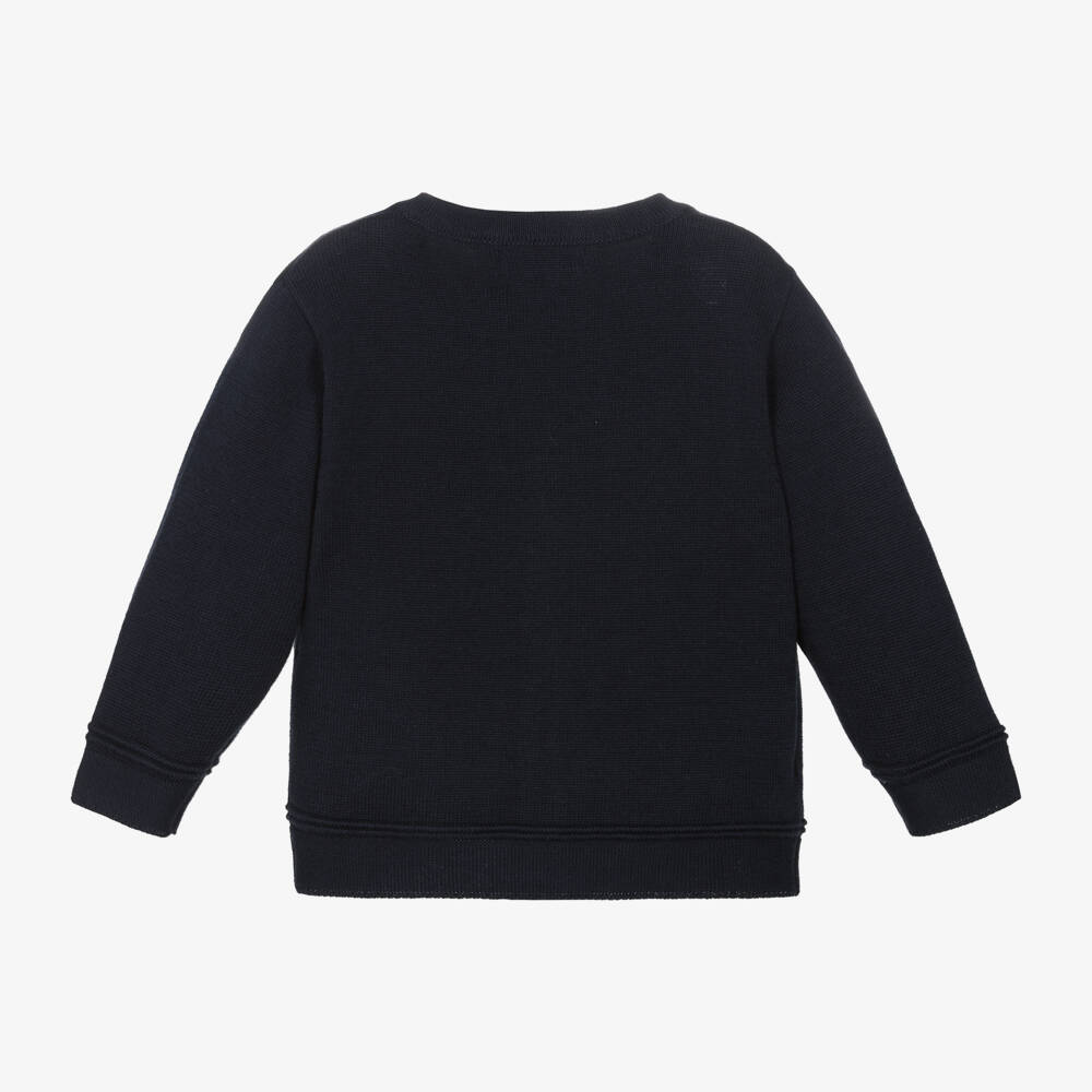 Mayoral-Little Boys Blue Knit Button Cardigan | Childrensalon Outlet