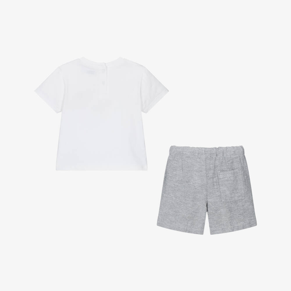 Mayoral-Little Boys Puppy Print Summer Duo | Childrensalon Outlet