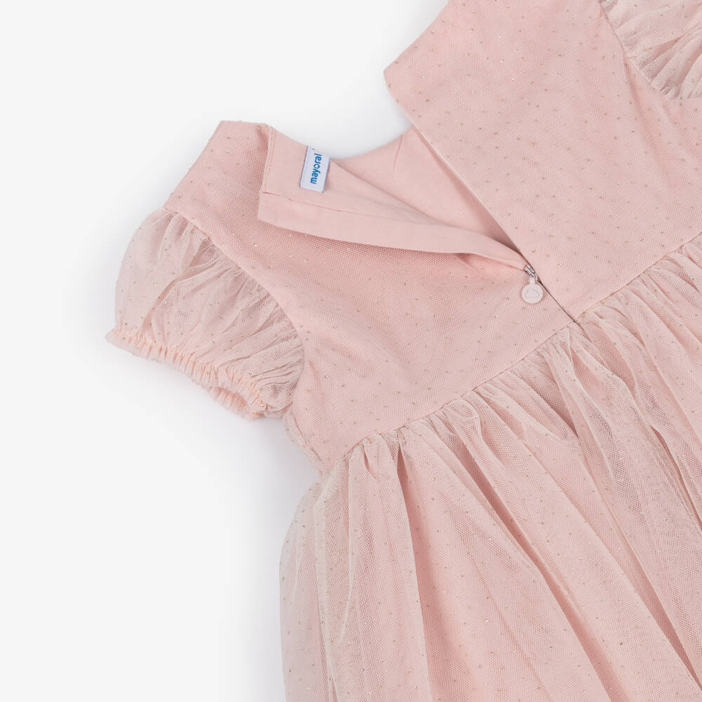 Mayoral-Little Girls' Blush Tulle Ensemble | Childrensalon Outlet