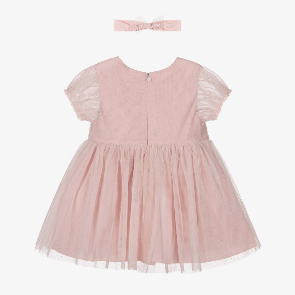 Mayoral-Little Girls' Blush Tulle Ensemble | Childrensalon Outlet