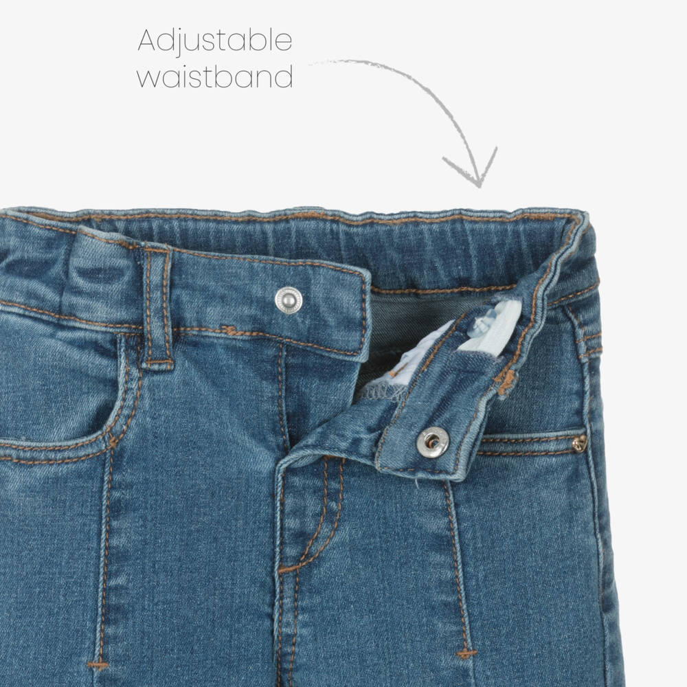 Mayoral-Little Girls Classic Blue Wide-Legs | Childrensalon Outlet