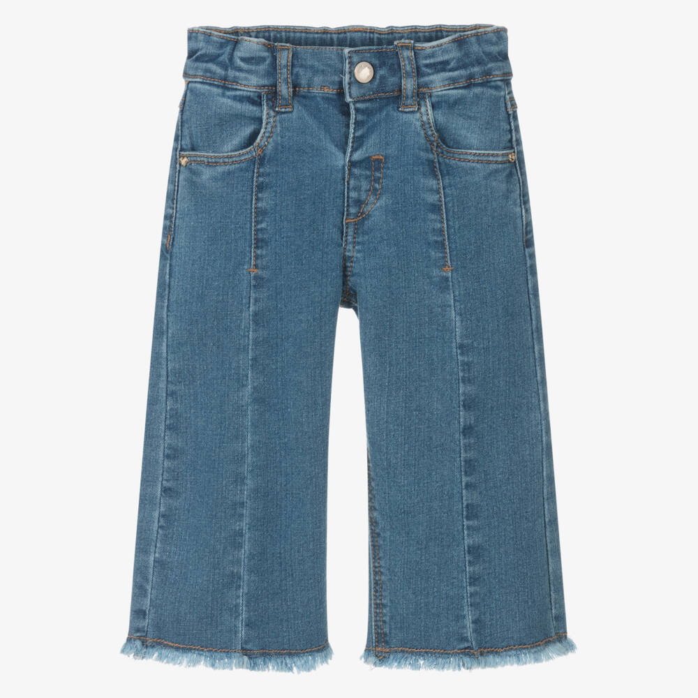 Mayoral-Little Girls Classic Blue Wide-Legs | Childrensalon Outlet
