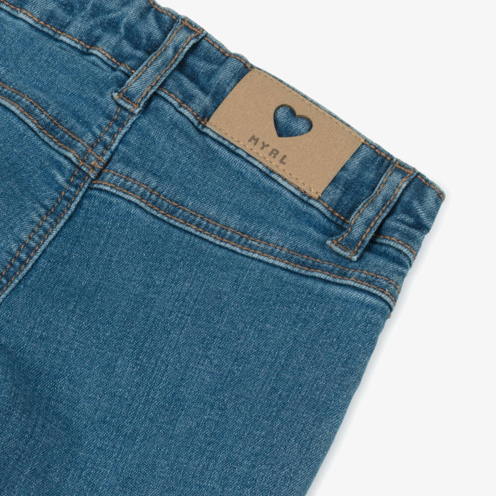 Mayoral-Little Girls Classic Blue Wide-Legs | Childrensalon Outlet