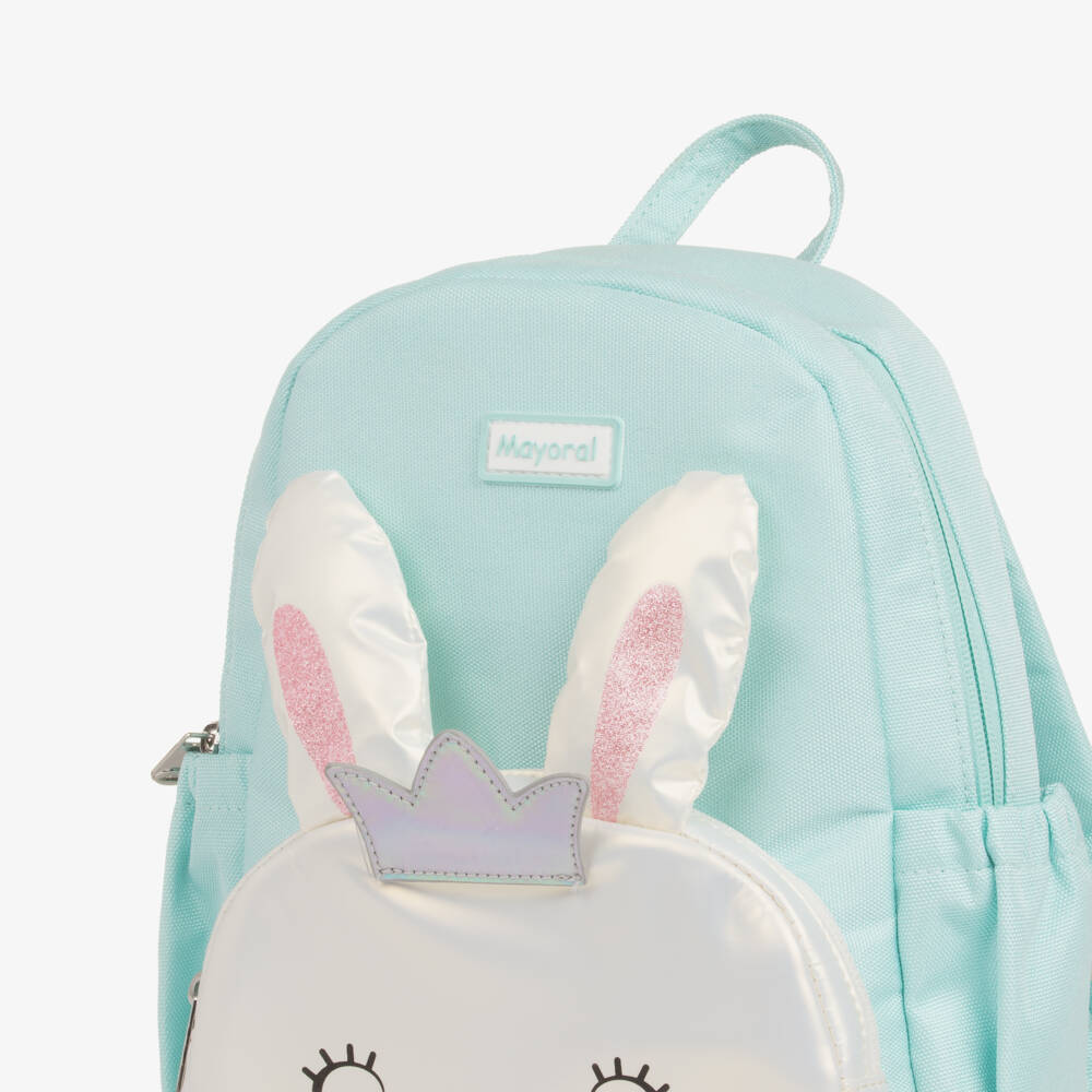 Mayoral Newborn-Mint Bunny Backpack | Childrensalon Outlet