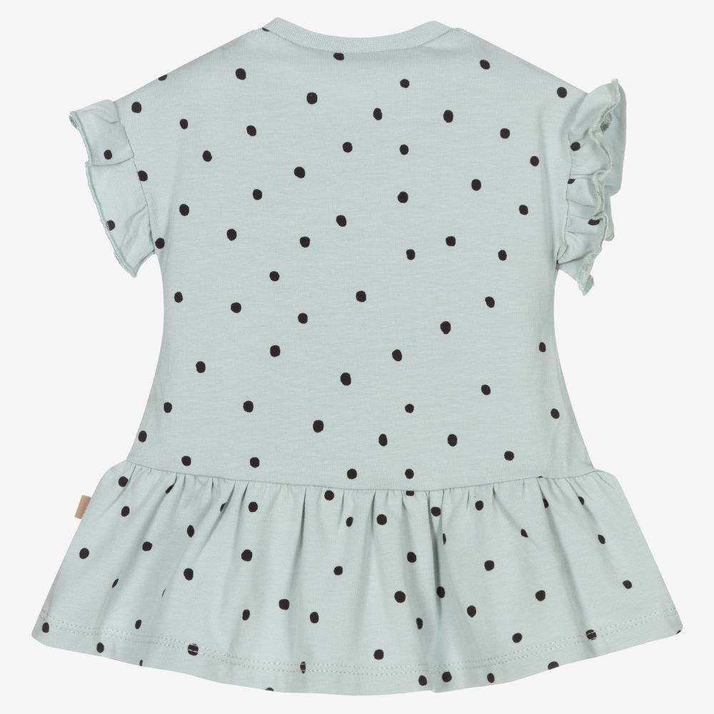 Mayoral Для новорожденных-Мятно-зеленое платье с кроликом для малышей | Childrensalon Outlet