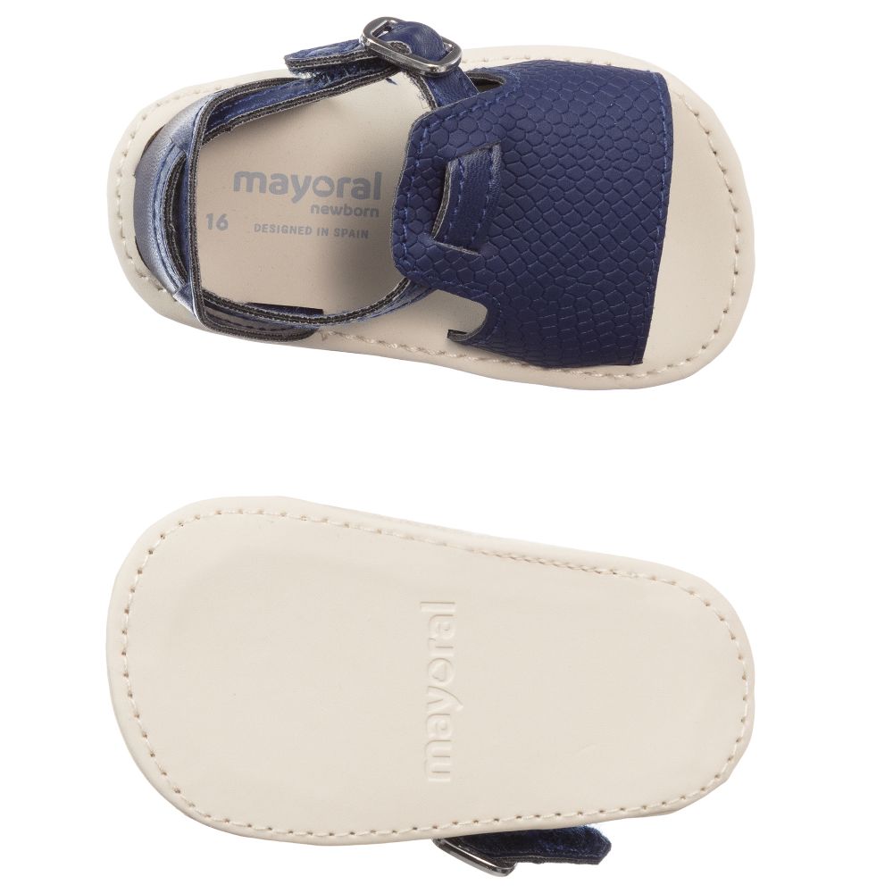 baby navy sandals