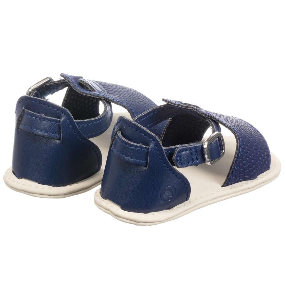 Navy blue sales baby sandals