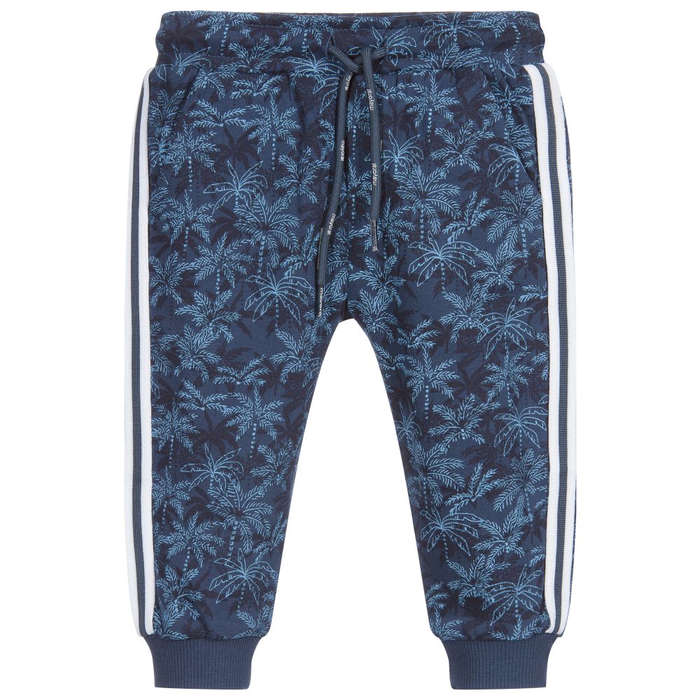 Mayoral - Темно-синие спортивные брюки из хлопка  | Childrensalon