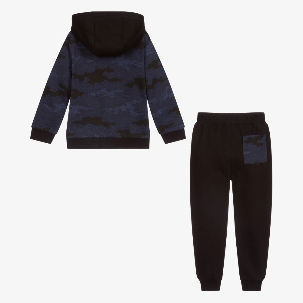 Mayoral-Navy Blue Cotton Tracksuit | Childrensalon Outlet