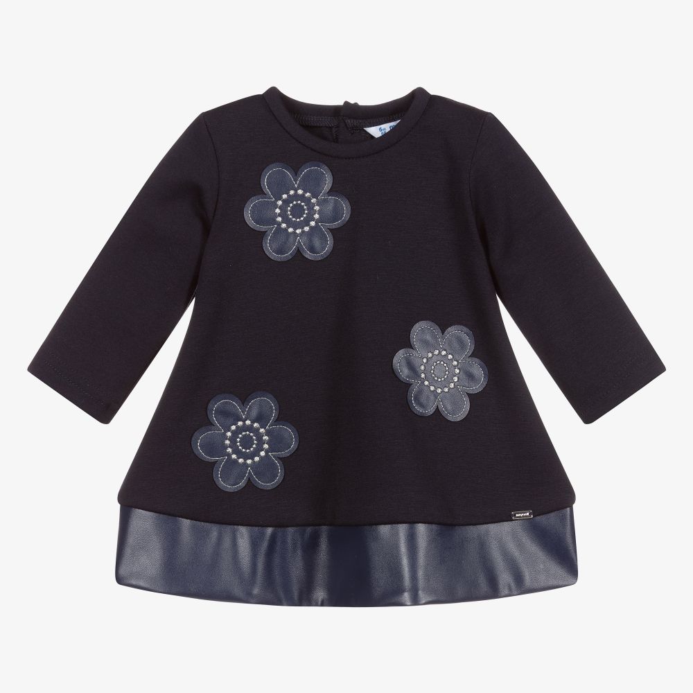 Mayoral - Navyblaues Blumenkleid | Childrensalon