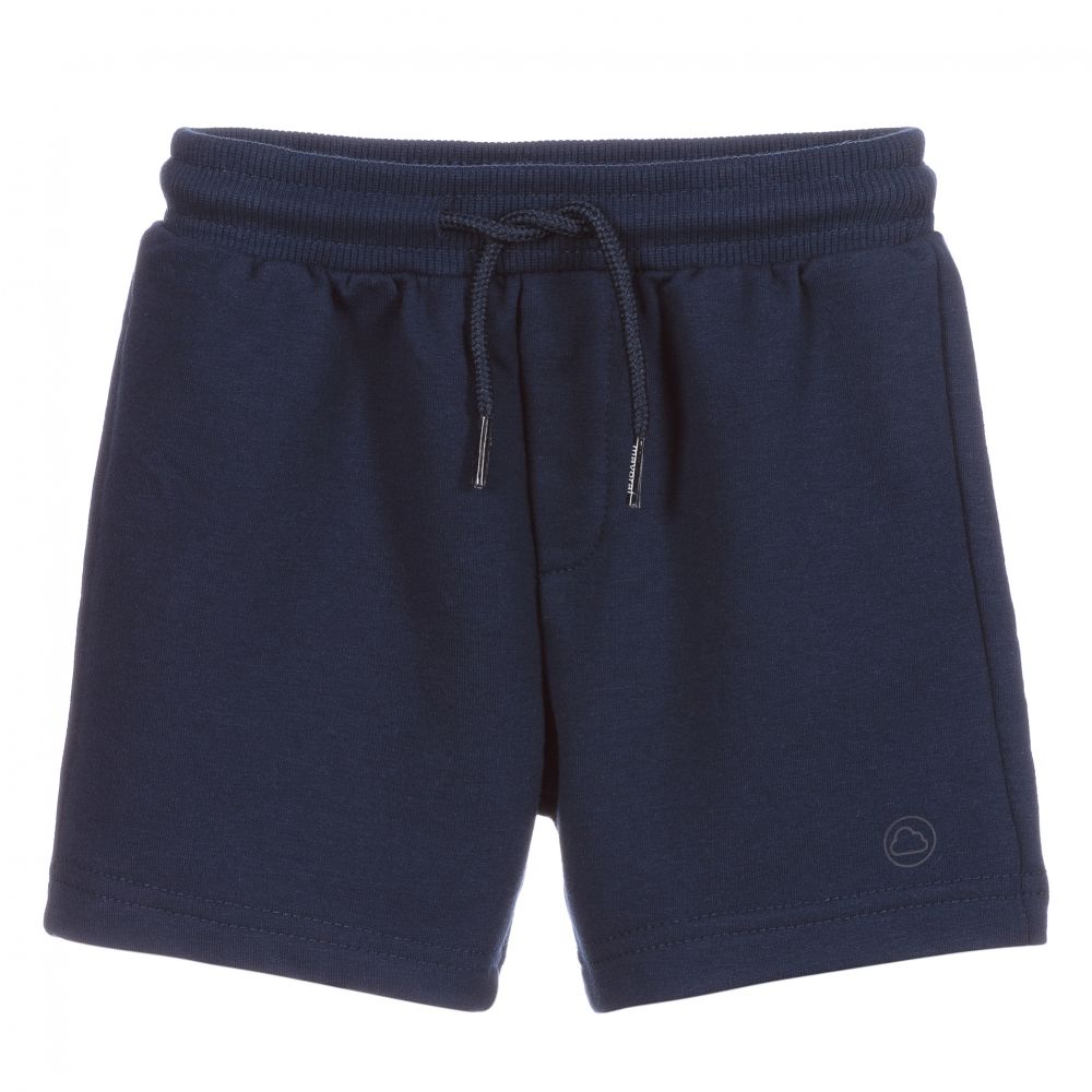 Mayoral - Navy Blue Jersey Baby Shorts | Childrensalon
