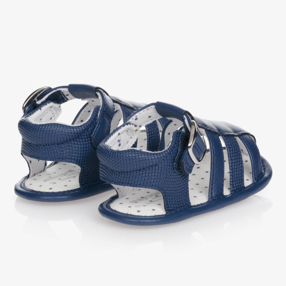 Mayoral-Navy Blue Pre-Walker Sandals | Childrensalon Outlet