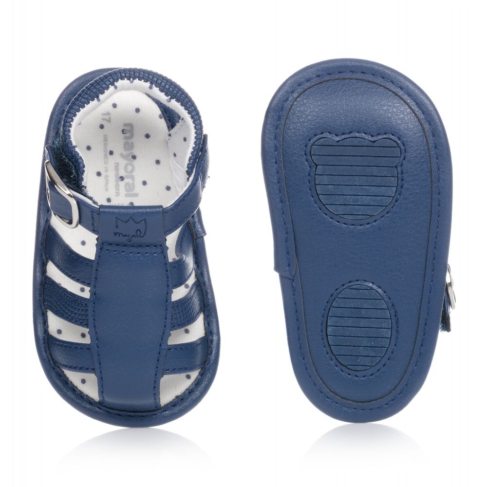 مايورال-صندل جلد صناعي لون كحلي لمرحلة قبل المشي | Childrensalon Outlet