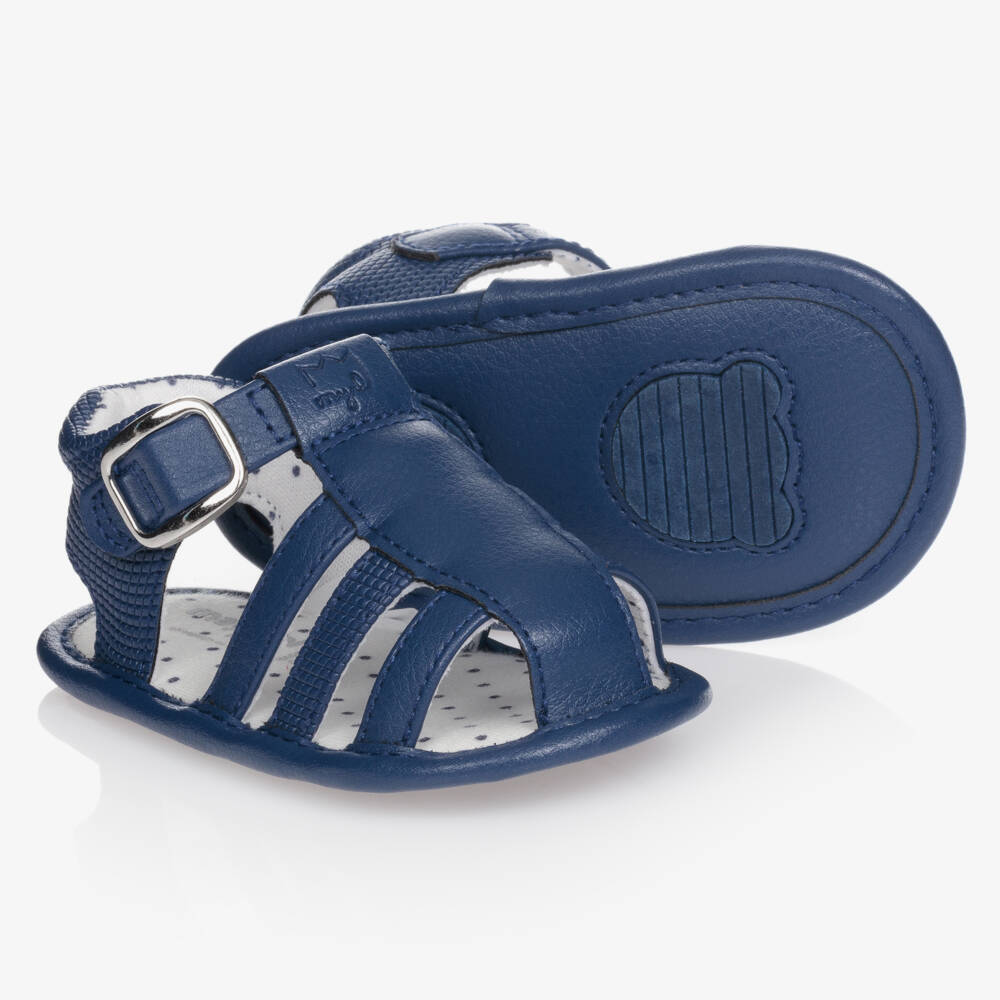 Mayoral-Navy Blue Pre-Walker Sandals | Childrensalon Outlet