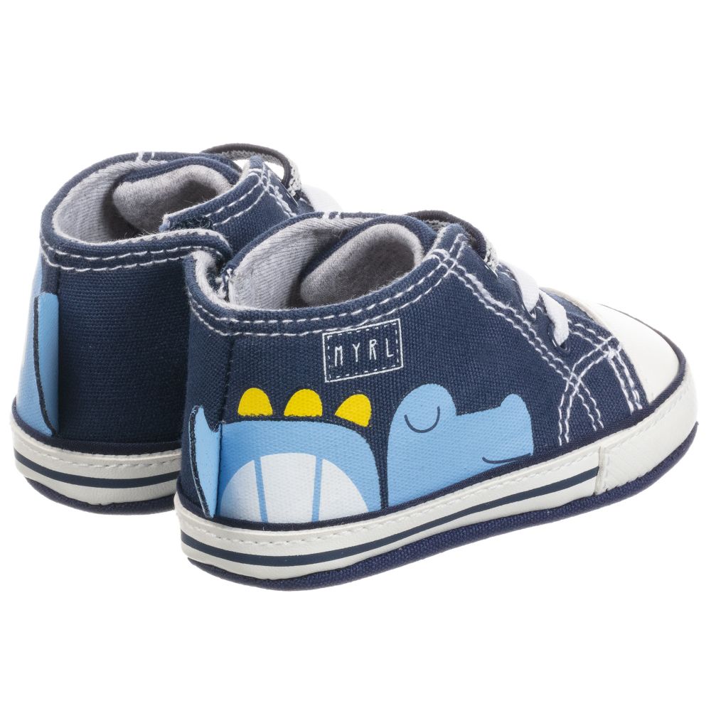 Mayoral Для новорожденных-Navy Blue Pre-Walker Shoes | Childrensalon Outlet