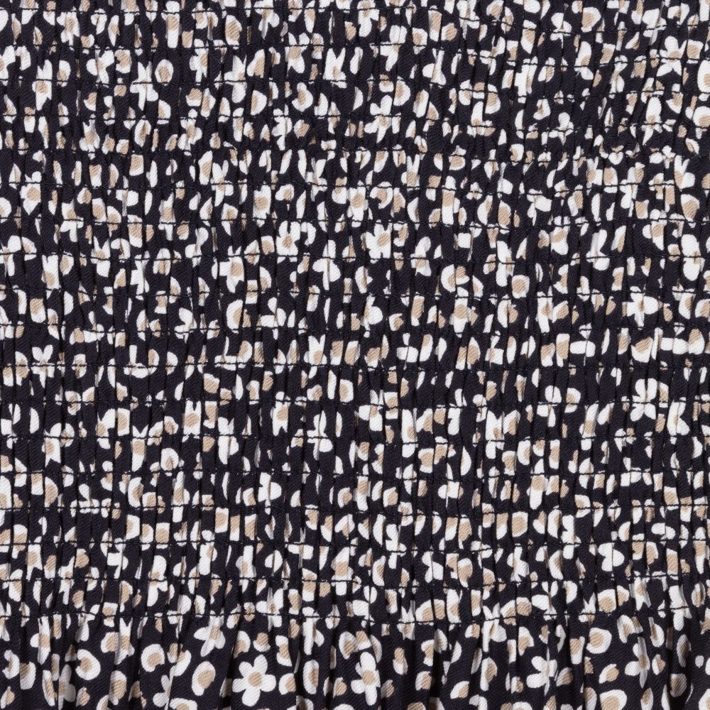 مايورال-فستان فيسكوز لون كحلي بطبعة ورود | Childrensalon Outlet