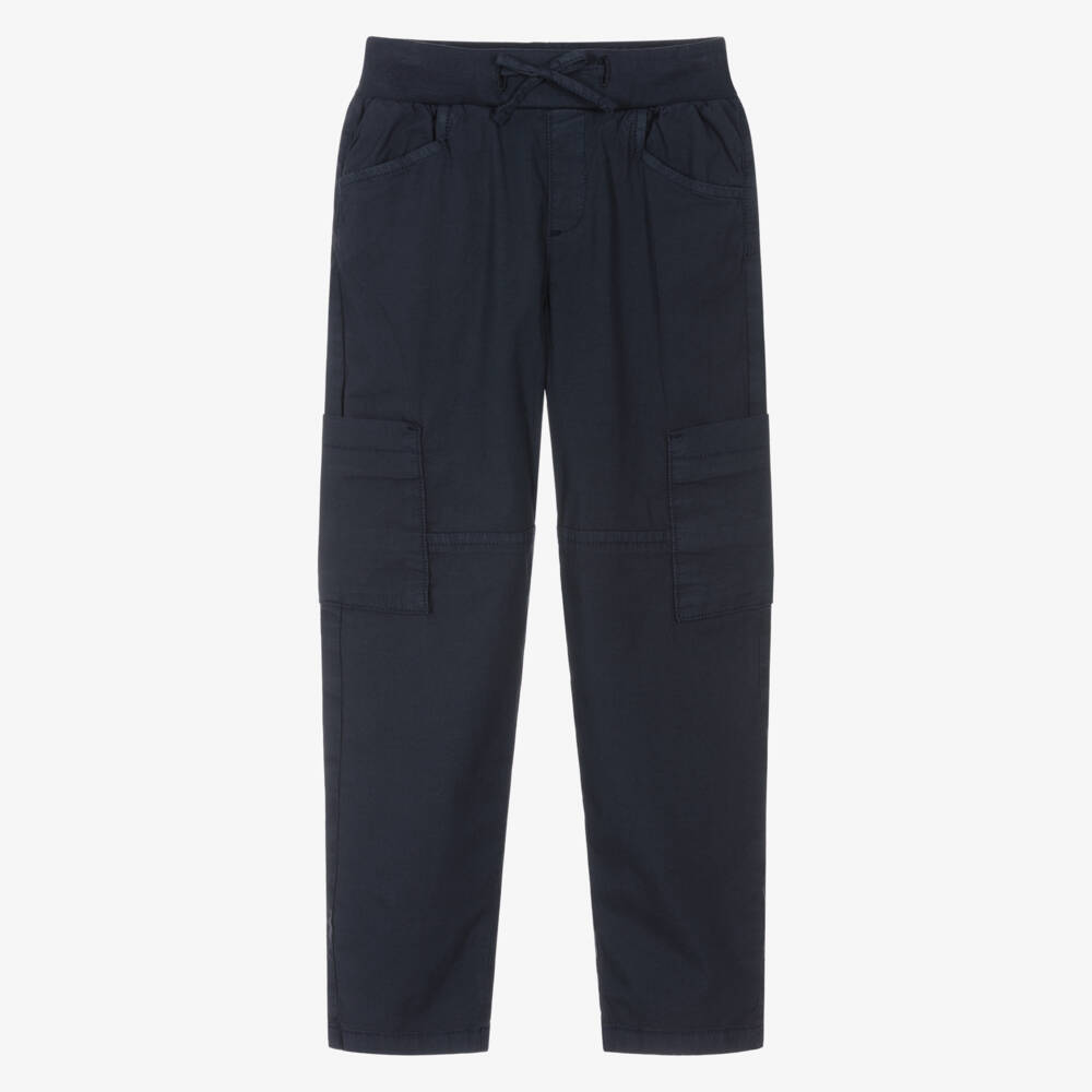 Mayoral-Navy Cargo Trousers | Childrensalon Outlet