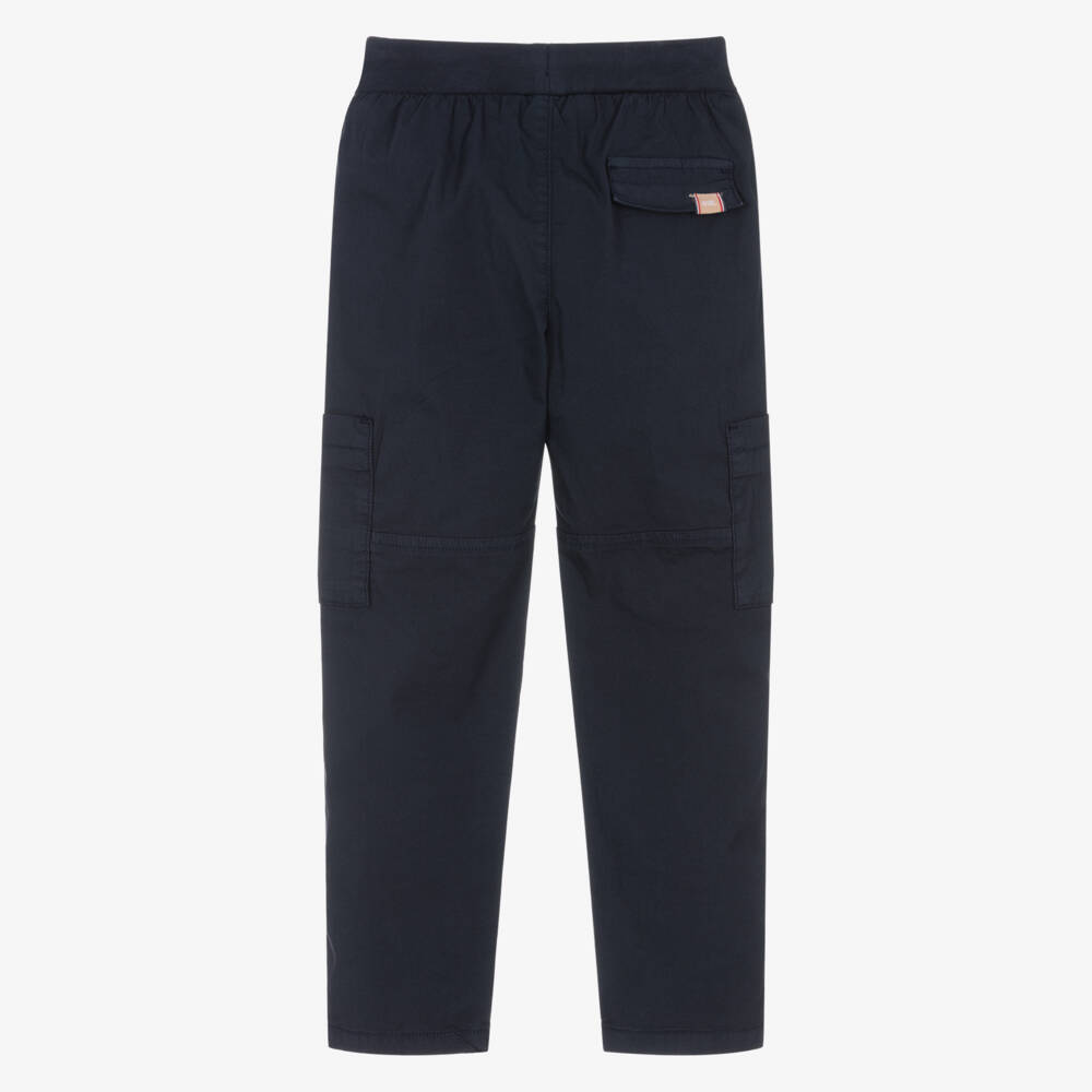 Mayoral-Navy Cargo Trousers | Childrensalon Outlet