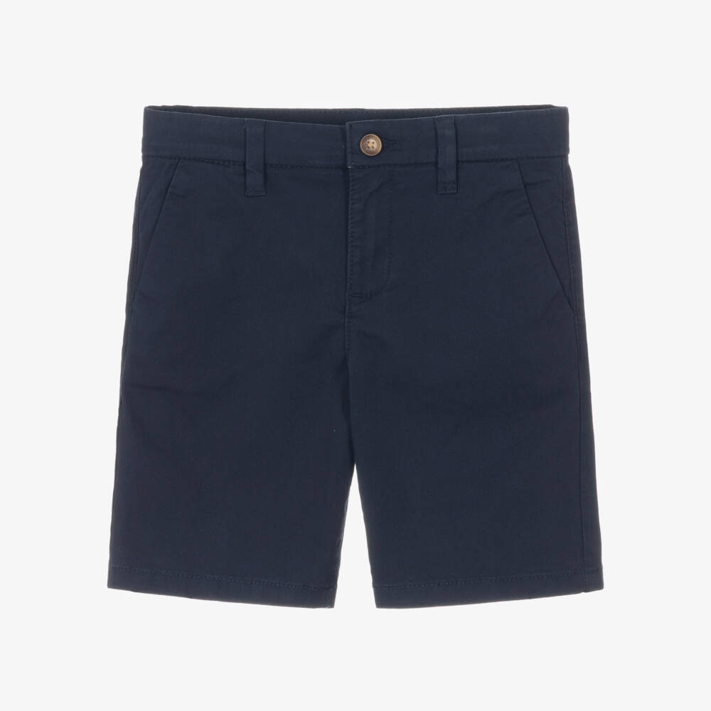 Mayoral-Navy Chino Shorts | Childrensalon Outlet